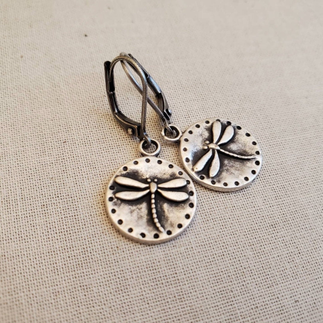 Örhängen i Sterling Silver Dragonfly