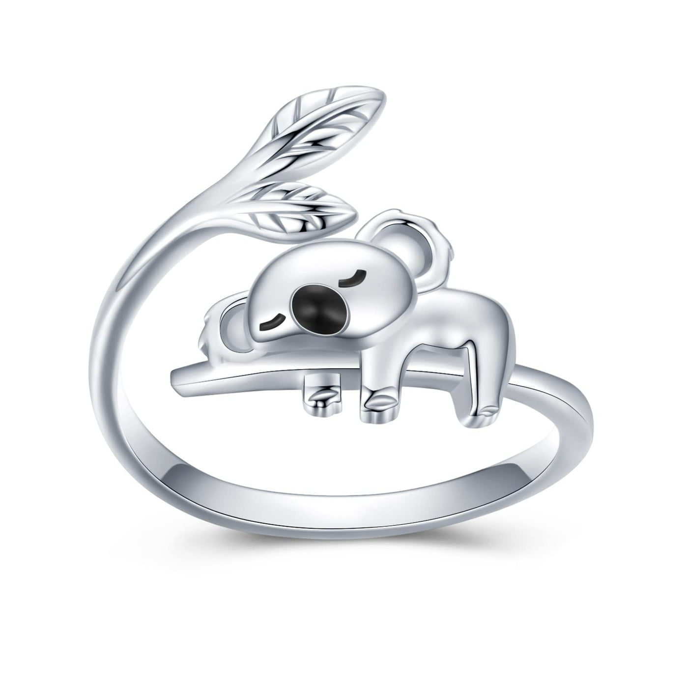 Justerbar Koala Ring i 925 Sterling Silver