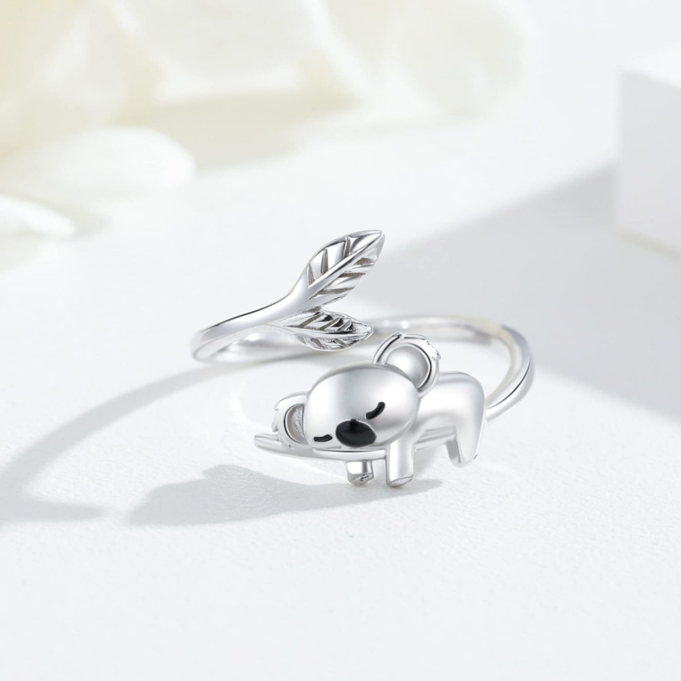 Justerbar Koala Ring i 925 Sterling Silver